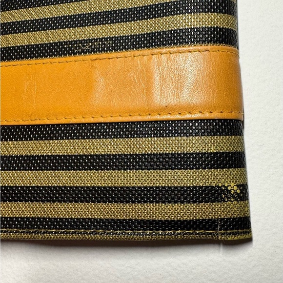 Vintage Fendi Striped Canvas & Leather Wallet - Picture 10 of 10